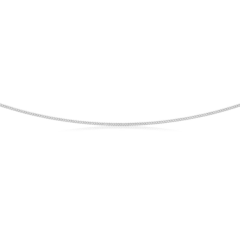 9ct Gorgeous White Gold Silver Filled Curb Chain