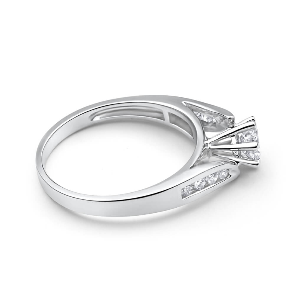 18ct White Gold Ring With 0.5 Carats Of Brilliant Cut Diamonds