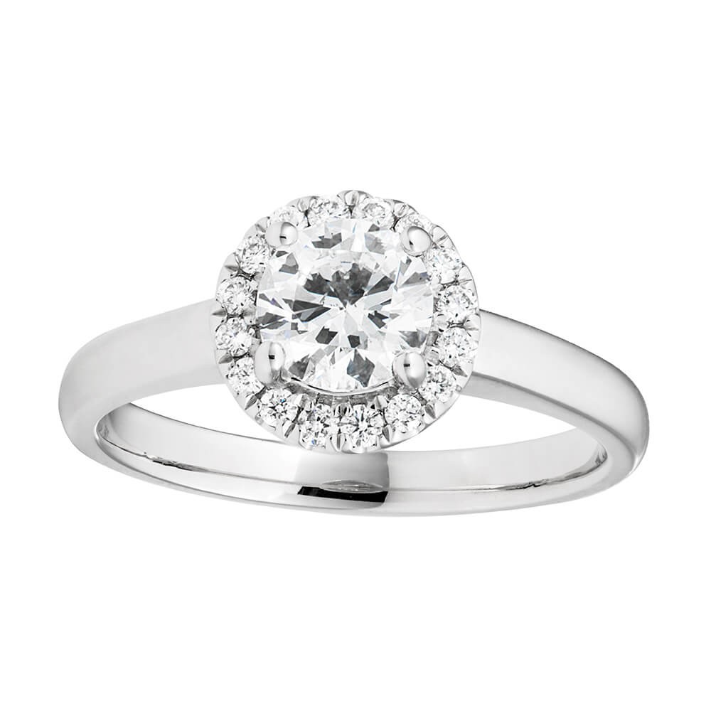 Certified Diamond 18ct White Gold Diamond Ring