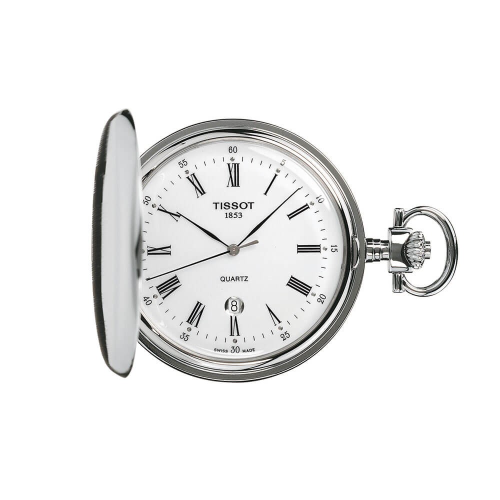 Tissot Savonnette T83655313 Silver Unisex Pocket Watch