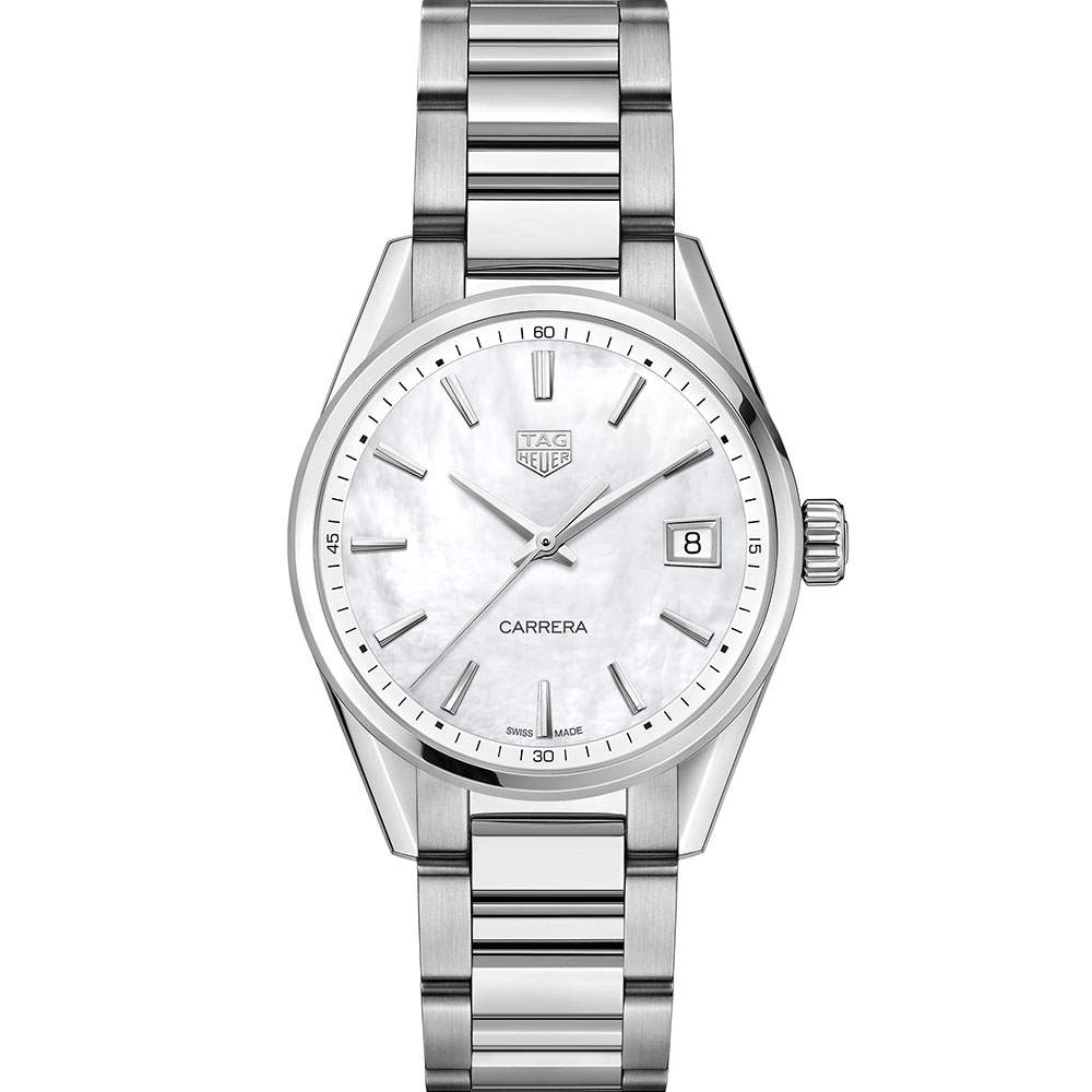 TAG Heuer Carrera Lady WBK1311BA0652 Silver Stainless Steel Womens Watch