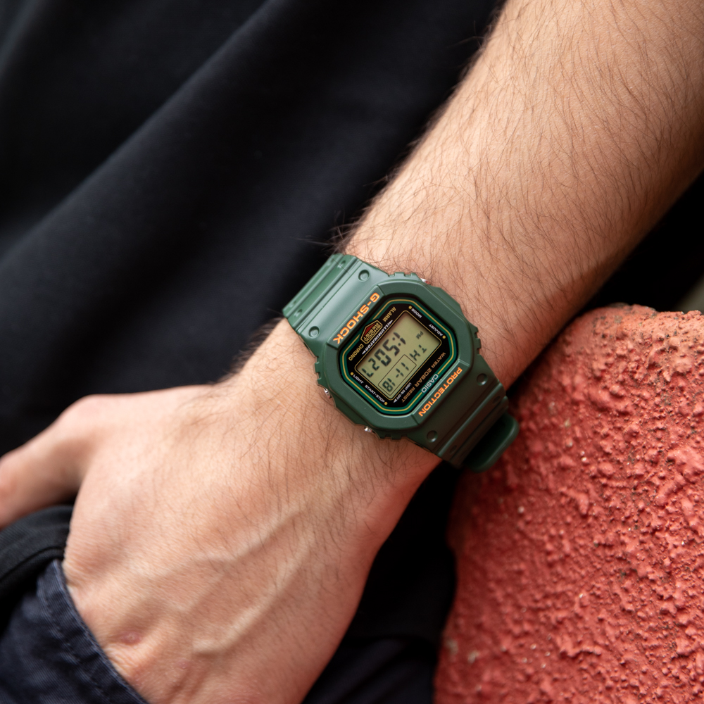 G-Shock DW5600RB-3D Green Resin Watch