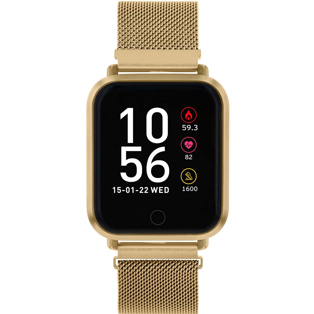 Reflex Active RA06-4062 Gold Stainless Steel Mesh Smart Watch