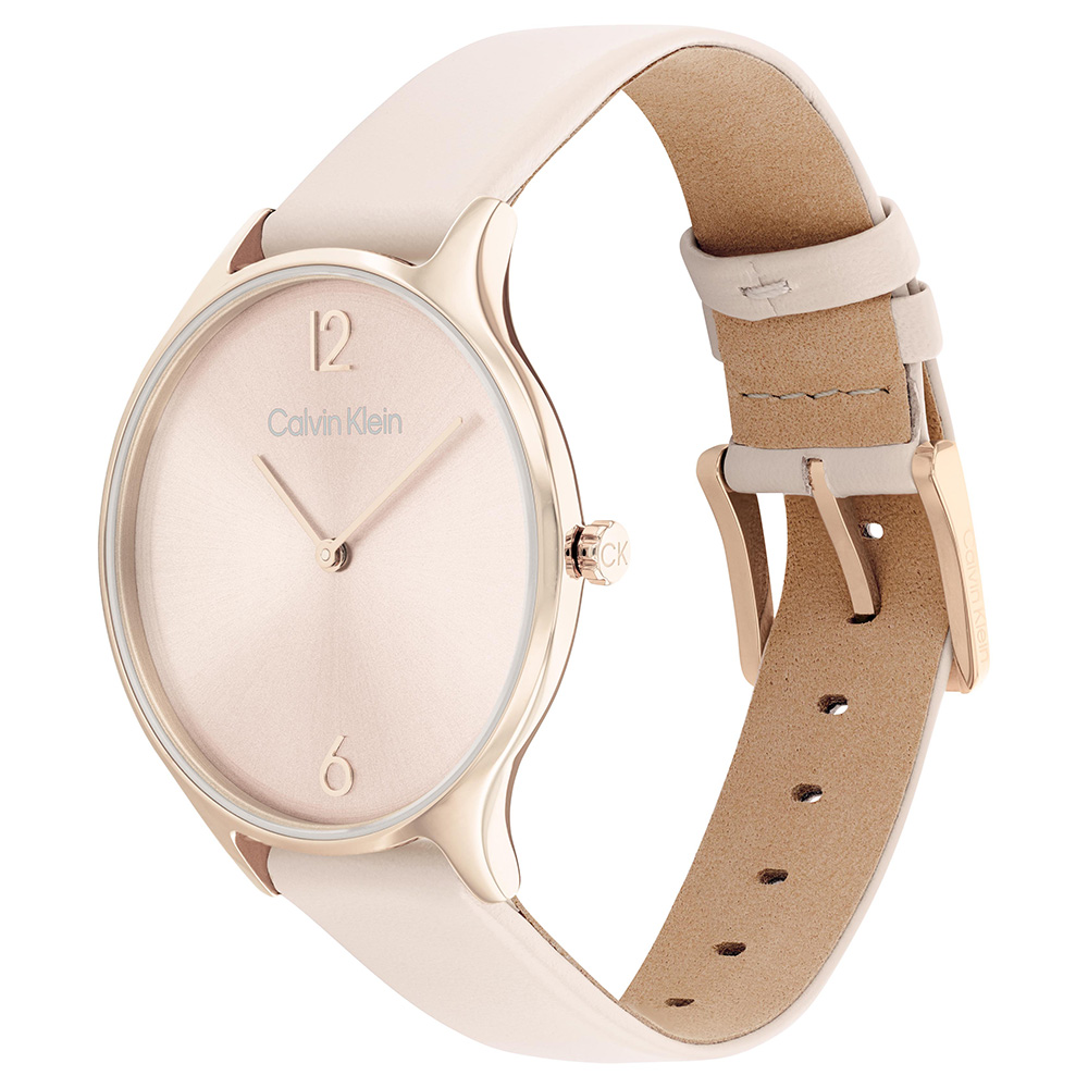 Calvin Klein 25200009 Timeless Pink Leather Womens Watch