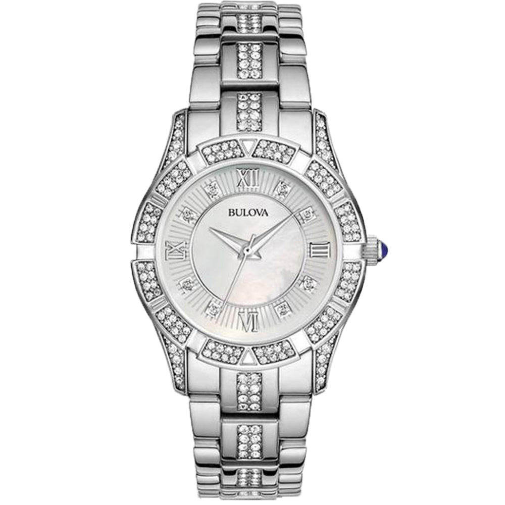 Bulova 96L116 Classic Crystal Stainless Steel