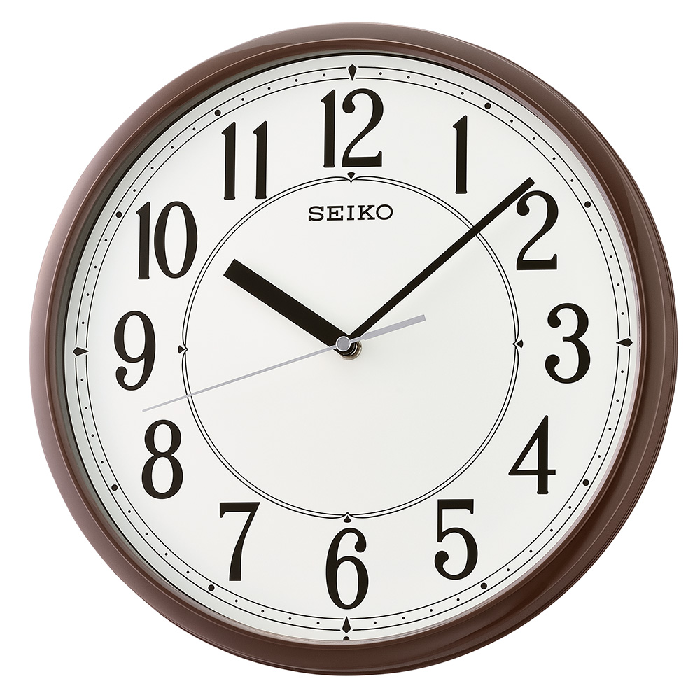 Seiko Clock QXA756-B Brown Wall Clock