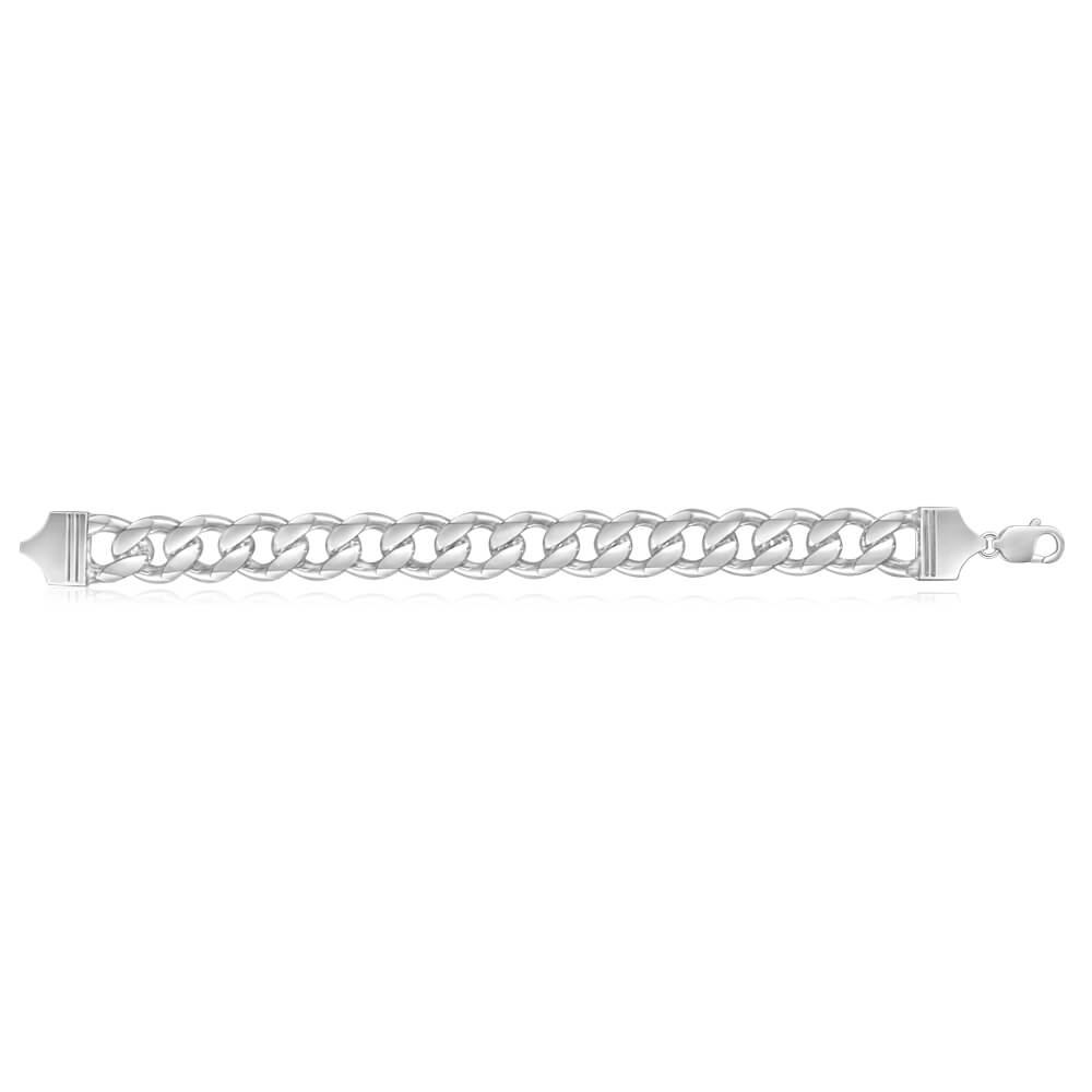 Sterling Silver 23cm 400 Gauge Curb Bracelet