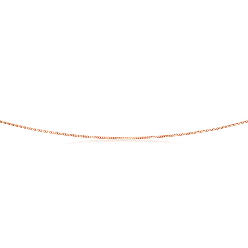 Rose Gold Plated Sterling Silver 70cm Curb Chain