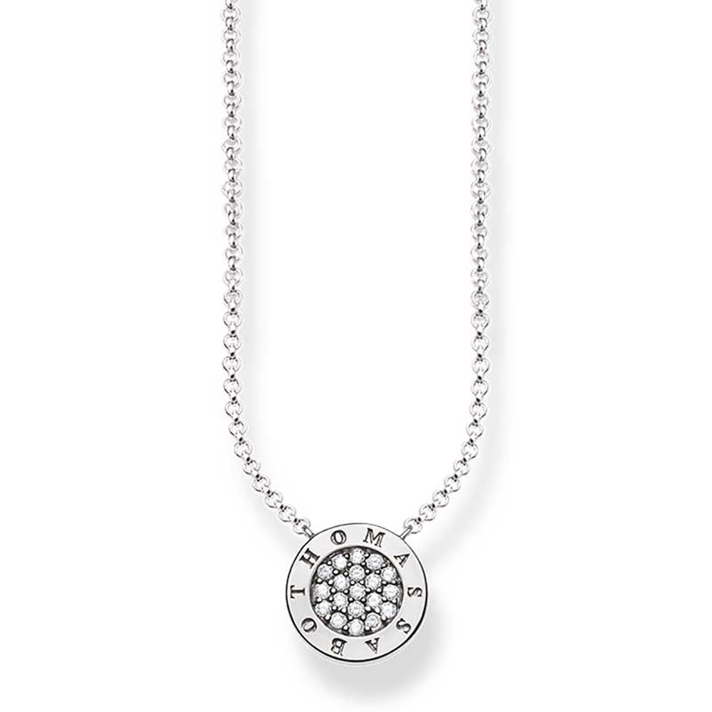 Sterling Silver Thomas Sabo Classic Pave Necklace