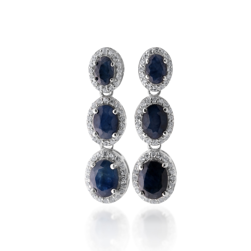 Natural Sapphire Earrings - Shop Natural Sapphire Earrings Online ...