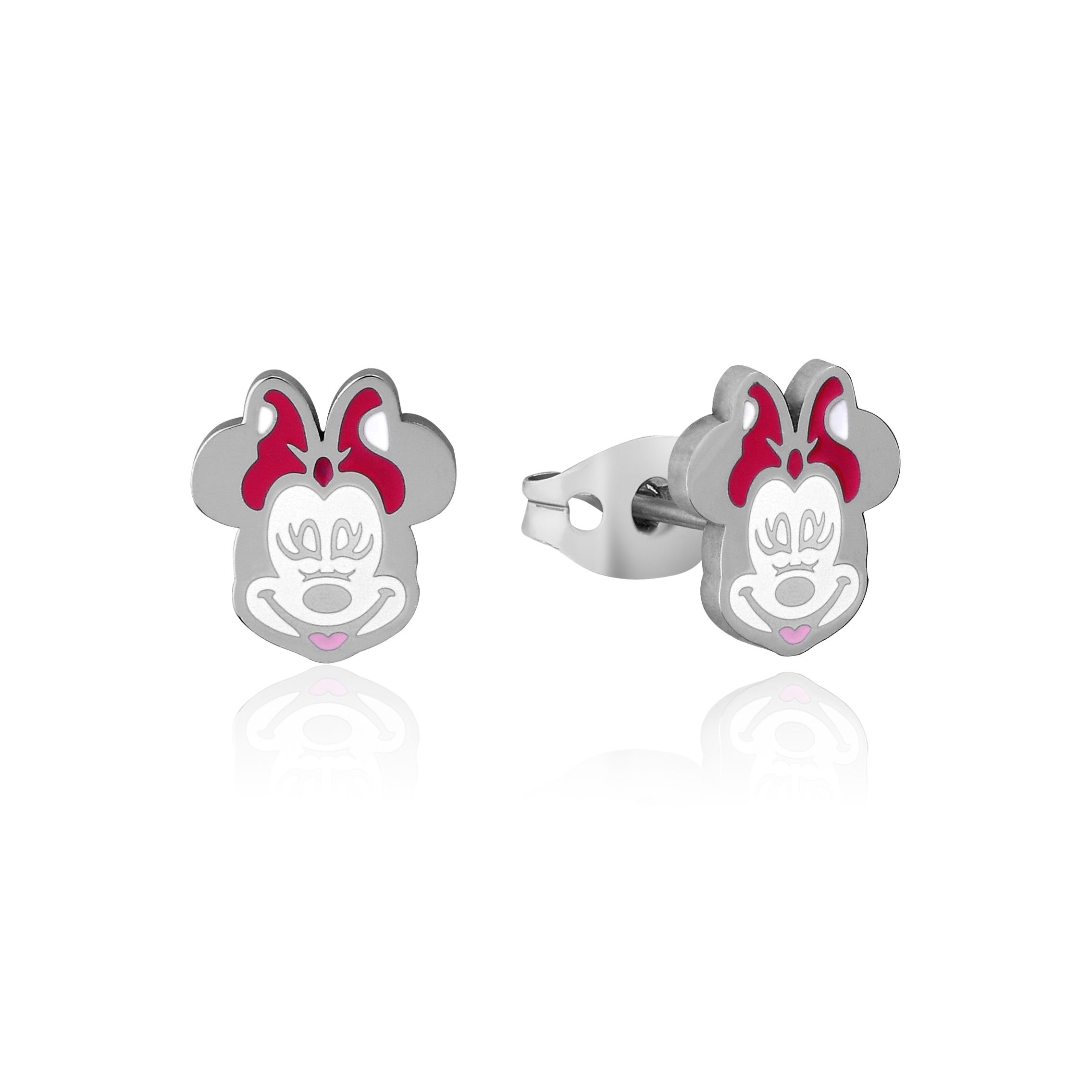 DISNEY Stainless Steel 11mm Animated Minnie Mouse Stud Earrings