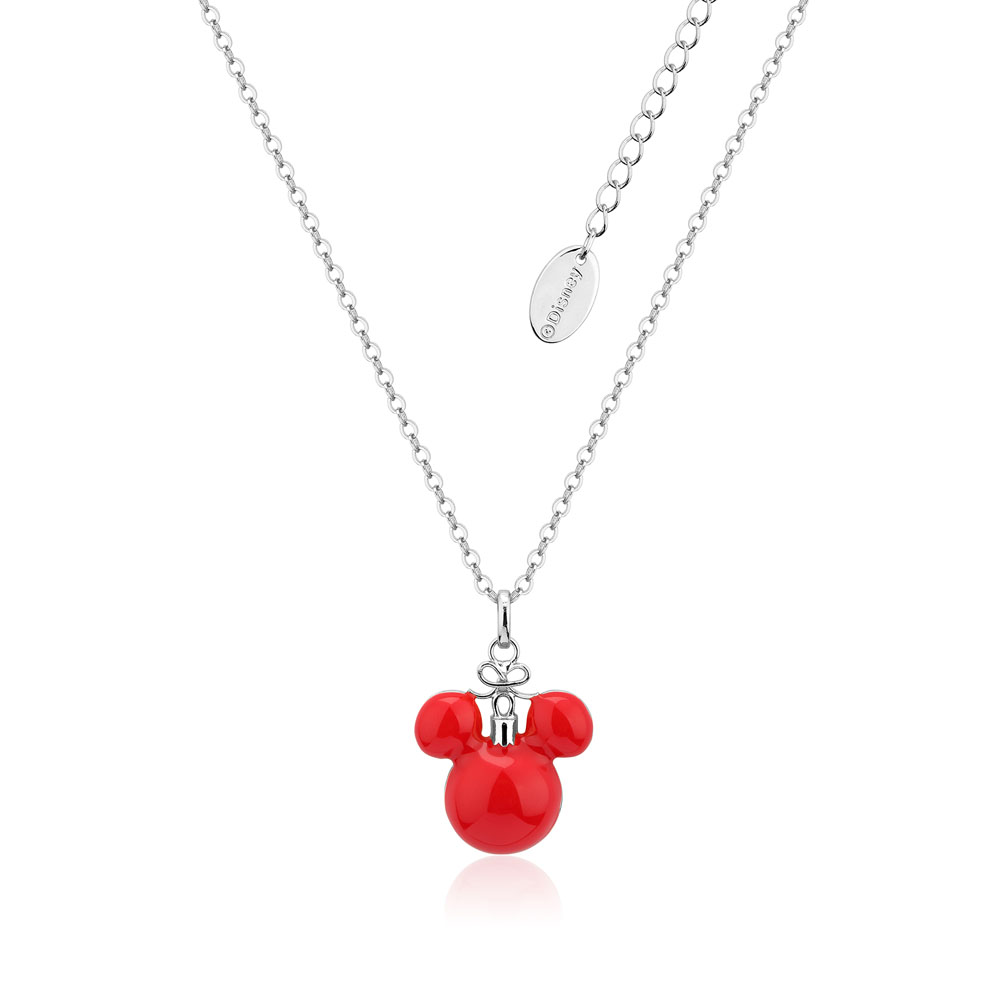 Disney Mickey Red Christmas Bauble Necklace on Chain