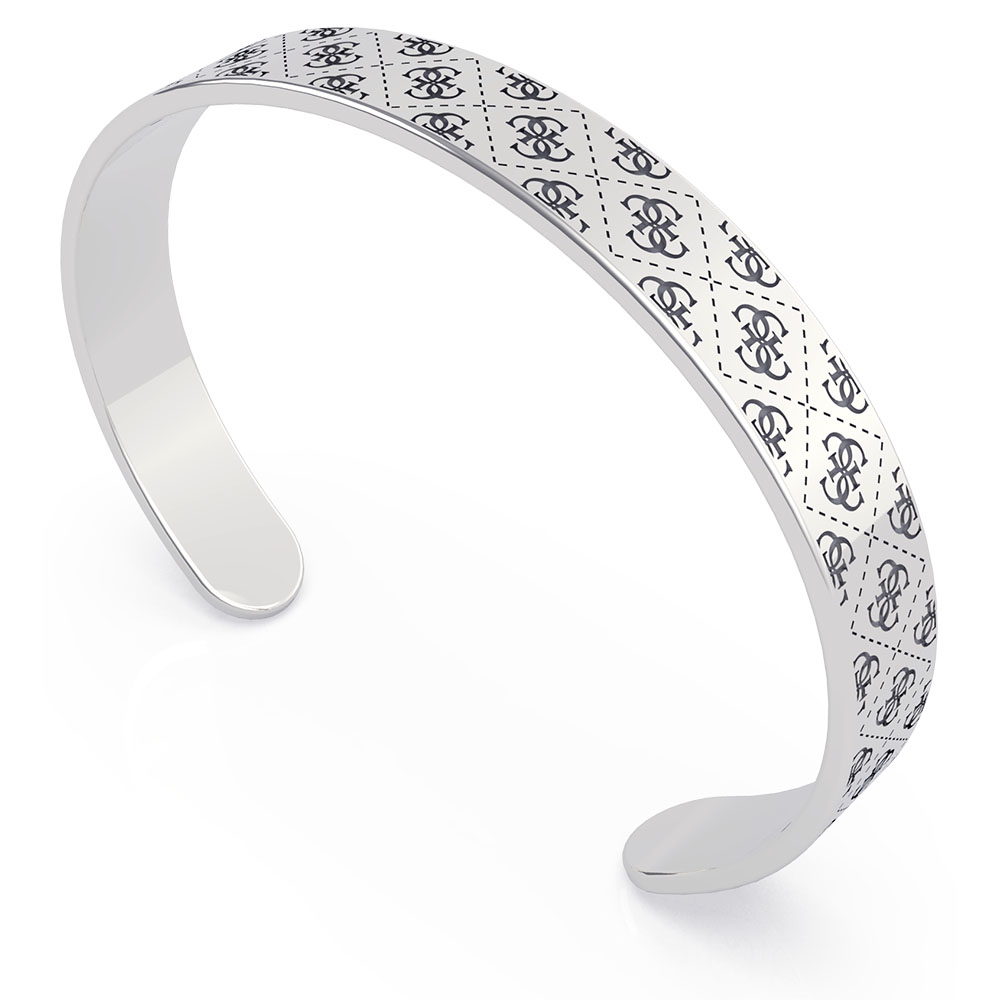 GUESS Stainless Steel 8mm 4G Pattern Bangle